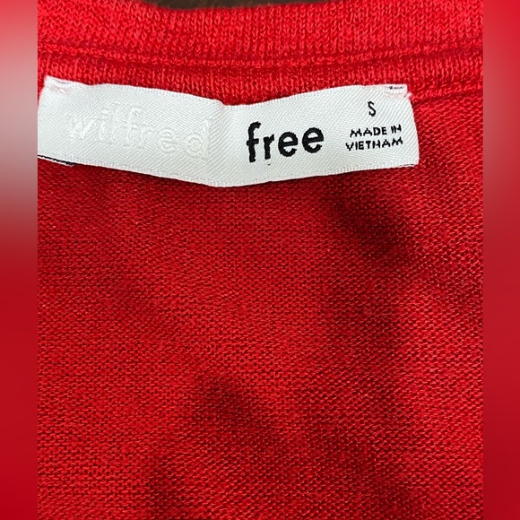 Wilfred Free Aritzia Red Tank Top Oversized size S - Picture 8 of 8